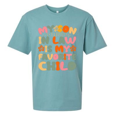 My Son In Law Is My Favorite Child Funny Sueded Cloud Jersey T-Shirt