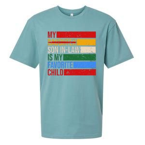 My Son In Law Is My Favorite Child Replaced Daughter Funny Sueded Cloud Jersey T-Shirt