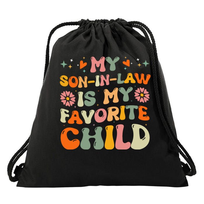 My Son In Law Is My Favorite Child Mom Drawstring Bag