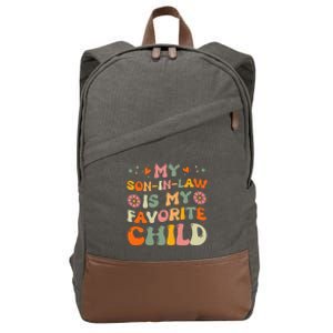 My Son In Law Is My Favorite Child Mom Cotton Canvas Backpack