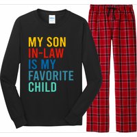 My Son In Law Is My Favorite Child Retro Long Sleeve Pajama Set