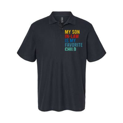 My Son In Law Is My Favorite Child Retro Softstyle Adult Sport Polo