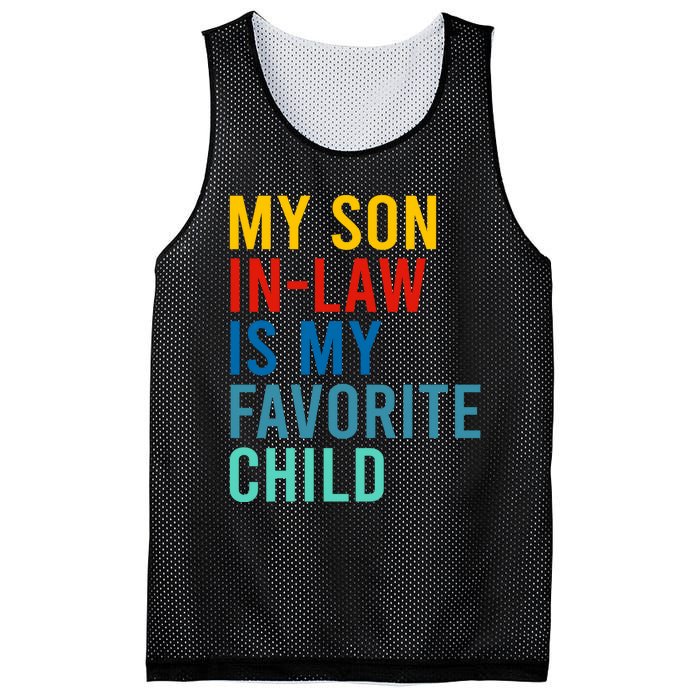 My Son In Law Is My Favorite Child Retro Mesh Reversible Basketball Jersey Tank