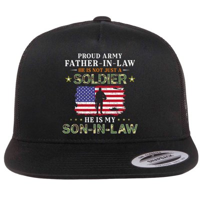 My SonInLaw Is A Soldier HeroProud Army FatherInLaw Flatbill Hat