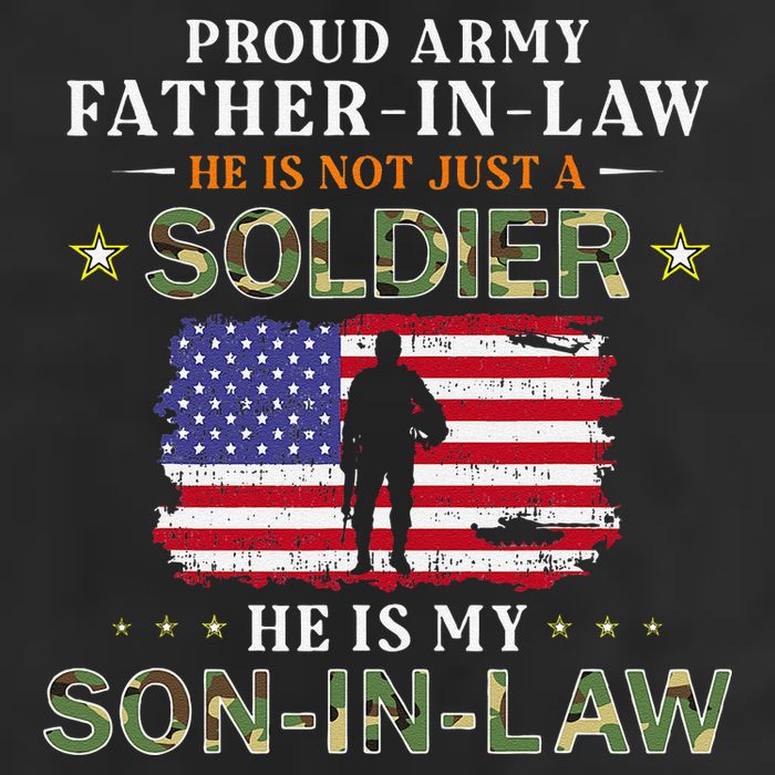 My SonInLaw Is A Soldier HeroProud Army FatherInLaw Golf Towel