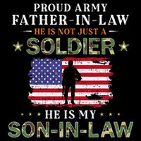 My SonInLaw Is A Soldier HeroProud Army FatherInLaw Zip Tote Bag