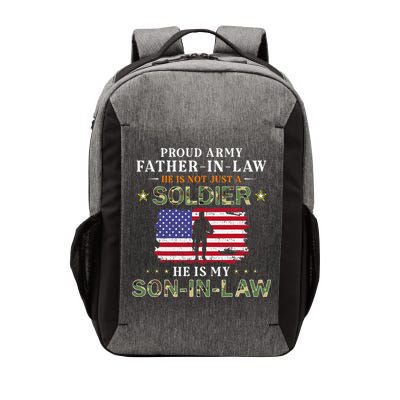 My SonInLaw Is A Soldier HeroProud Army FatherInLaw Vector Backpack