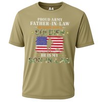My SonInLaw Is A Soldier HeroProud Army FatherInLaw Cooling Performance Crew T-Shirt