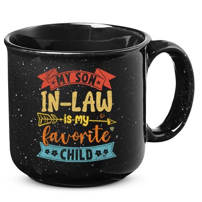 My Son In Law Is My Favorite Child Funny Retro Vintage  15oz Campfire Ceramic Mug