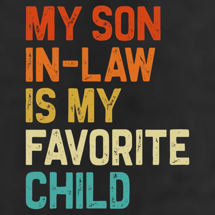 My Son In Law Is My Favorite Child Family Humor Retro Funny Golf Towel