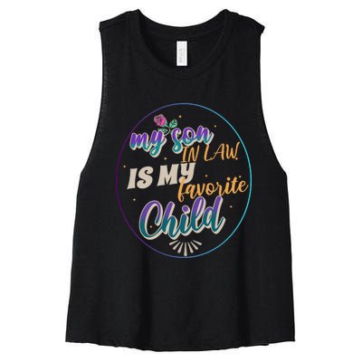 My Son In Law Is My Favorite Child Women's Racerback Cropped Tank