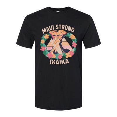 Maui Strong Ikaika Support Maui Fire Victim Softstyle CVC T-Shirt