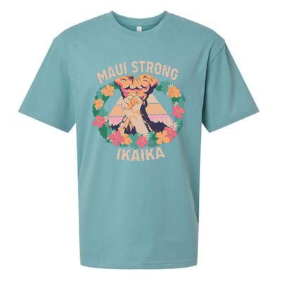 Maui Strong Ikaika Support Maui Fire Victim Sueded Cloud Jersey T-Shirt