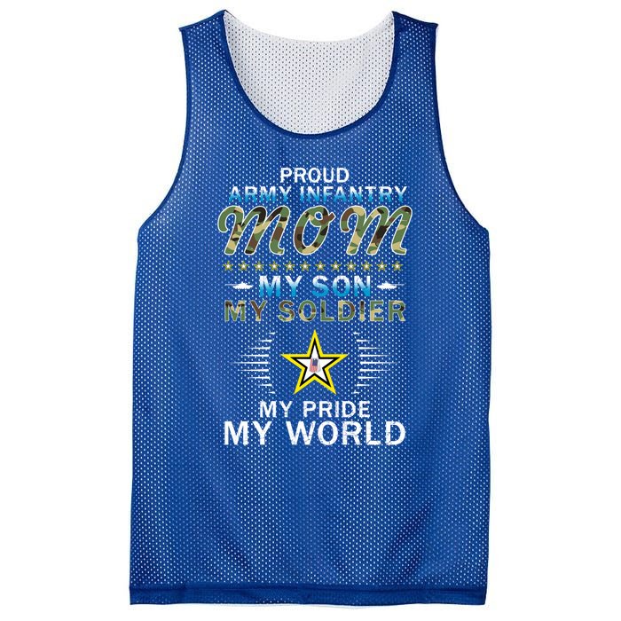 My Son Is A Soldier Hero Proud Army Infantry Mom Funny Gift Mesh Reversible Basketball Jersey Tank