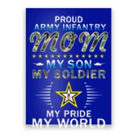 My Son Is A Soldier Hero Proud Army Infantry Mom Funny Gift Poster