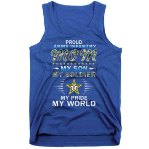 My Son Is A Soldier Hero Proud Army Infantry Mom Funny Gift Tank Top