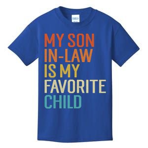 My Son In Law Is My Favorite Funny Family Humor Retro Gift Kids T-Shirt