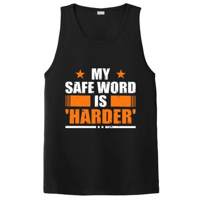 My Safeword Is Harder Inappropriate PosiCharge Competitor Tank