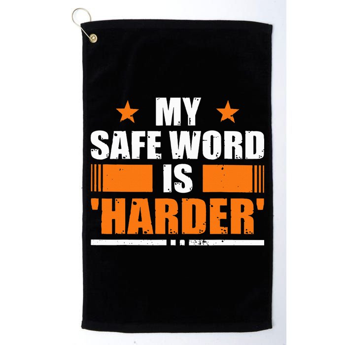 My Safeword Is Harder Inappropriate Golf Towel