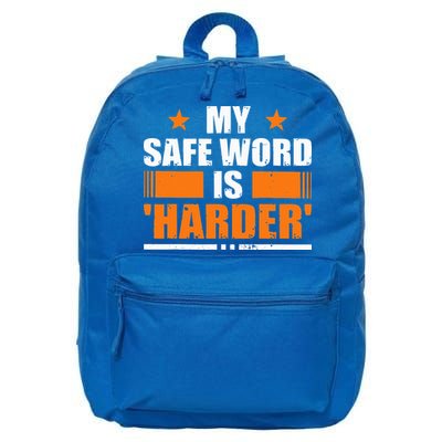 My Safeword Is Harder Inappropriate 16 in Basic Backpack
