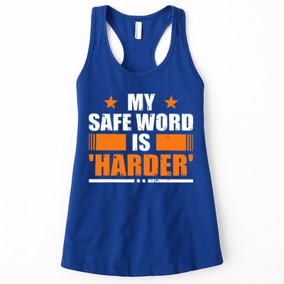 My Safeword Is Harder Inappropriate Womens Tank Top