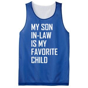 My Son In Law Is My Favorite Funny Family Gift Mesh Reversible Basketball Jersey Tank