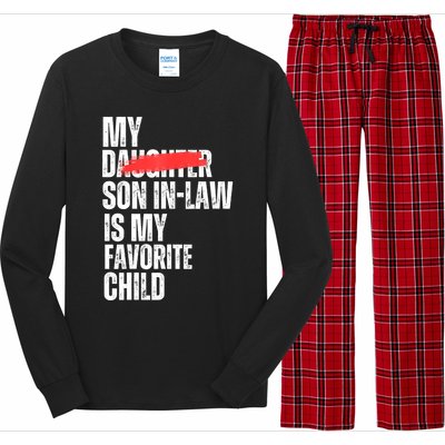 My Son In Law Is My Favorite Child Funny Replaced Daughter Long Sleeve Pajama Set