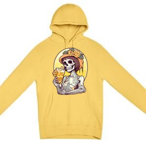 Momster Skeleton Ing Juice Funny Mom Mama Gift Premium Pullover Hoodie