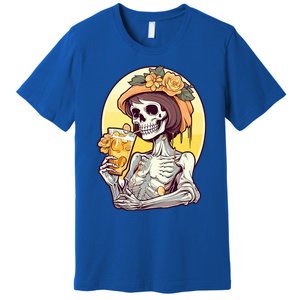 Momster Skeleton Ing Juice Funny Mom Mama Gift Premium T-Shirt