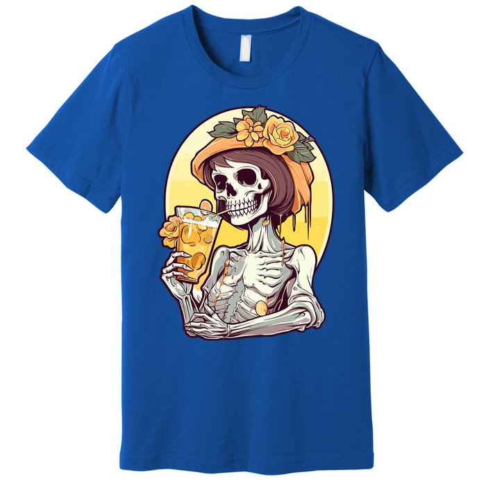 Momster Skeleton Ing Juice Funny Mom Mama Gift Premium T-Shirt