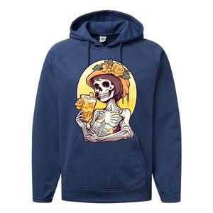 Momster Skeleton Ing Juice Funny Mom Mama Gift Performance Fleece Hoodie