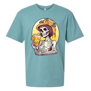 Momster Skeleton Ing Juice Funny Mom Mama Gift Sueded Cloud Jersey T-Shirt