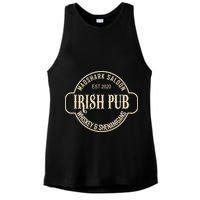 Madshark Saloon Irish Pub Whiskey & Shenanigans Ladies PosiCharge Tri-Blend Wicking Tank