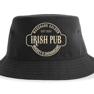 Madshark Saloon Irish Pub Whiskey & Shenanigans Sustainable Bucket Hat