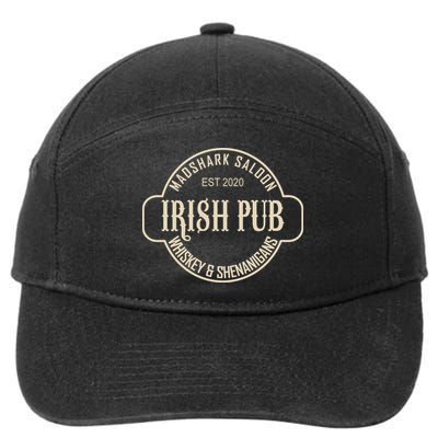 Madshark Saloon Irish Pub Whiskey & Shenanigans 7-Panel Snapback Hat