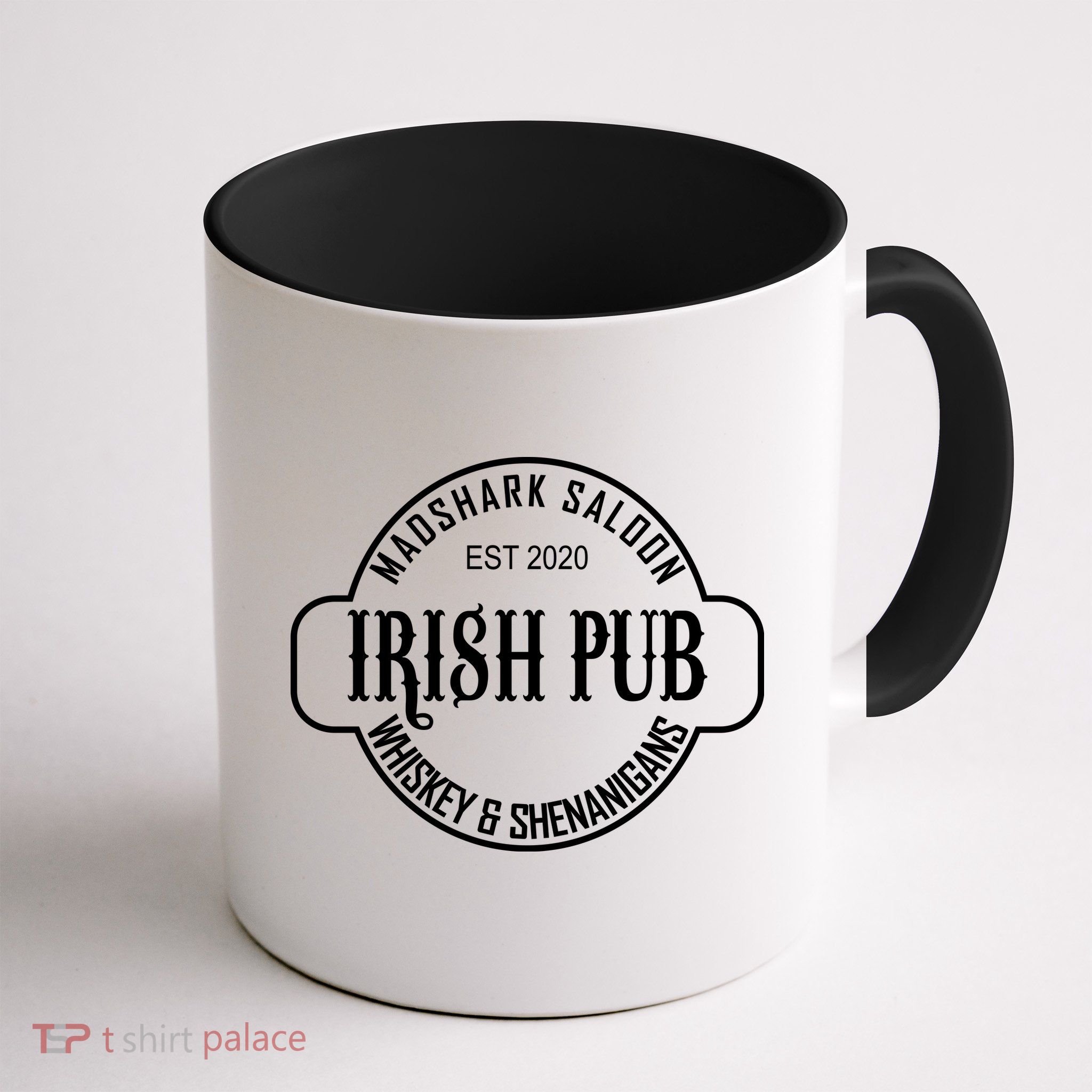 Madshark Saloon Irish Pub Whiskey & Shenanigans Mug