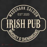 Madshark Saloon Irish Pub Whiskey & Shenanigans 11oz C Handle Ceramic Mug
