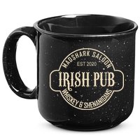 Madshark Saloon Irish Pub Whiskey & Shenanigans 15oz Campfire Ceramic Mug