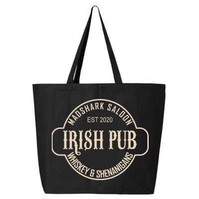 Madshark Saloon Irish Pub Whiskey & Shenanigans 25L Jumbo Tote