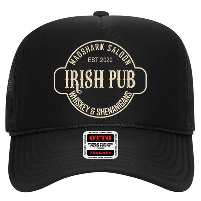 Madshark Saloon Irish Pub Whiskey & Shenanigans Trucker Hat