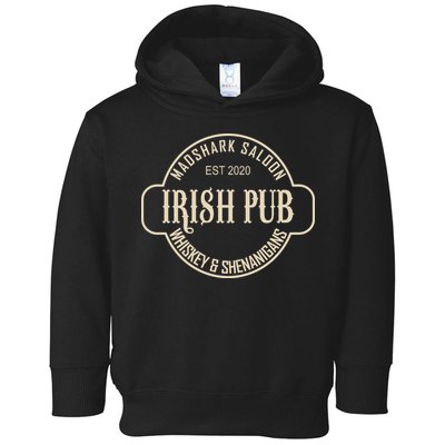 Madshark Saloon Irish Pub Whiskey & Shenanigans Toddler Hoodie