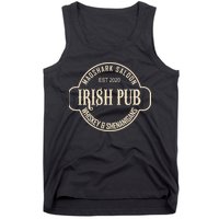 Madshark Saloon Irish Pub Whiskey & Shenanigans Tank Top