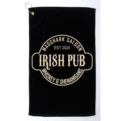 Madshark Saloon Irish Pub Whiskey & Shenanigans Golf Towel
