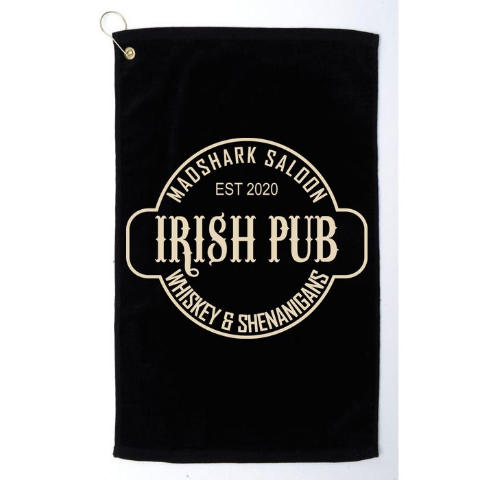 Madshark Saloon Irish Pub Whiskey & Shenanigans Golf Towel