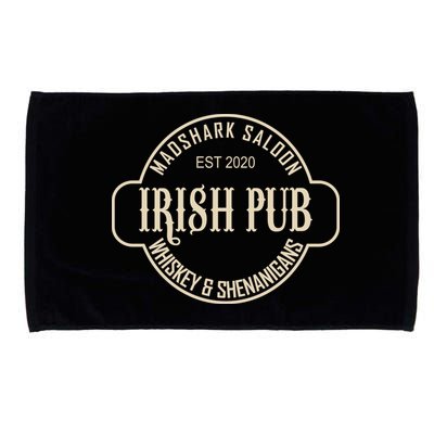 Madshark Saloon Irish Pub Whiskey & Shenanigans Microfiber Hand Towel