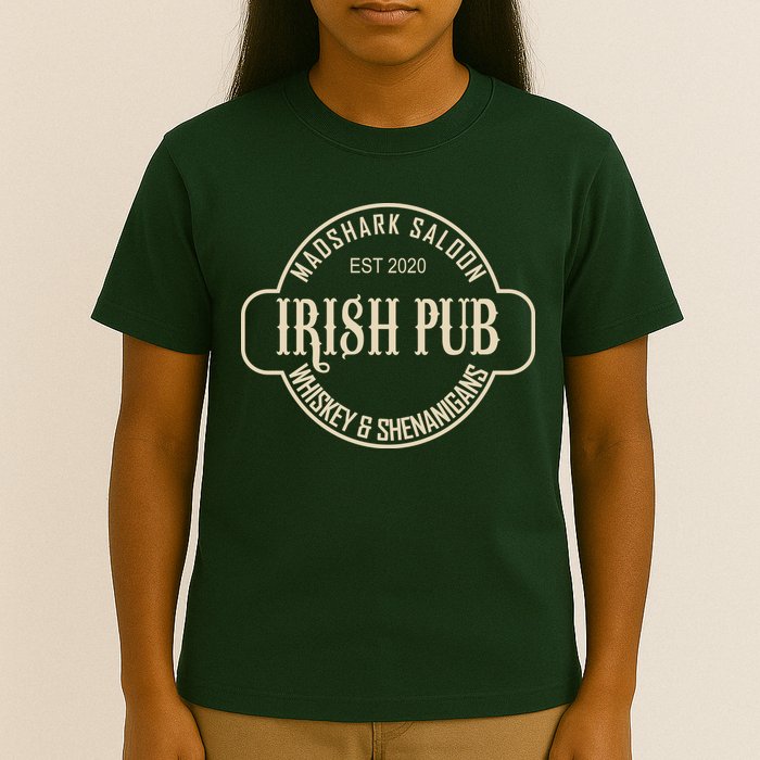 Madshark Saloon Irish Pub Whiskey & Shenanigans T-Shirt