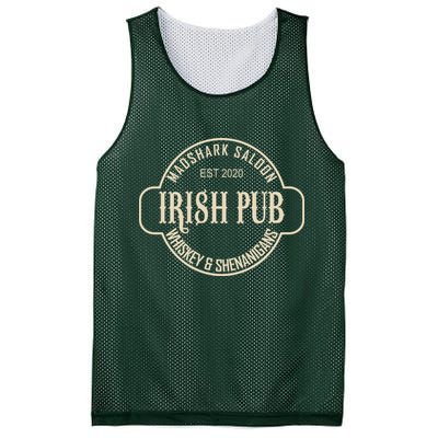 Madshark Saloon Irish Pub Whiskey & Shenanigans Mesh Reversible Basketball Jersey Tank