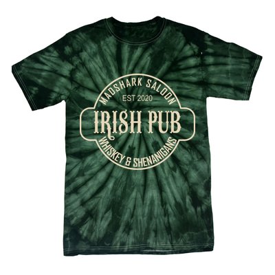 Madshark Saloon Irish Pub Whiskey & Shenanigans Tie-Dye T-Shirt