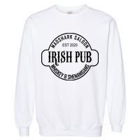 Madshark Saloon Irish Pub Whiskey & Shenanigans Garment-Dyed Sweatshirt