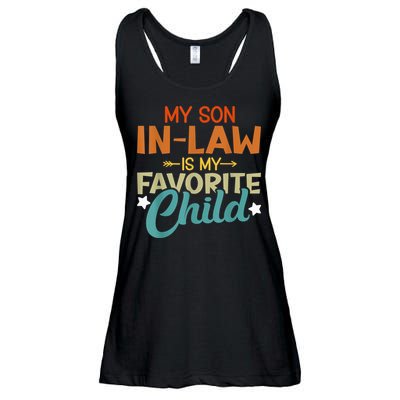 My Son-In-Law Is My Favorite Child Family Humor Dad Mom Ladies Essential Flowy Tank